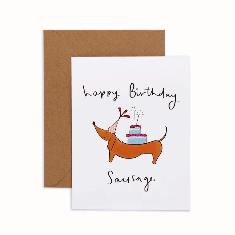 'Happy Birthday Sausage' Card