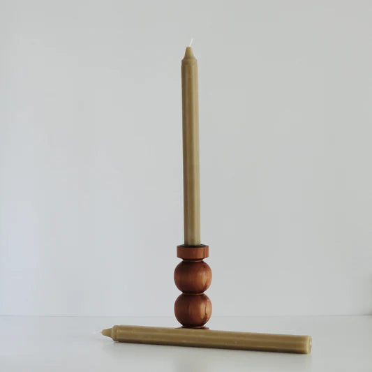 Octagon Taper Beeswax Candles by ANN Studio