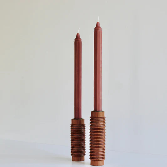 Octagon Taper Beeswax Candles by ANN Studio