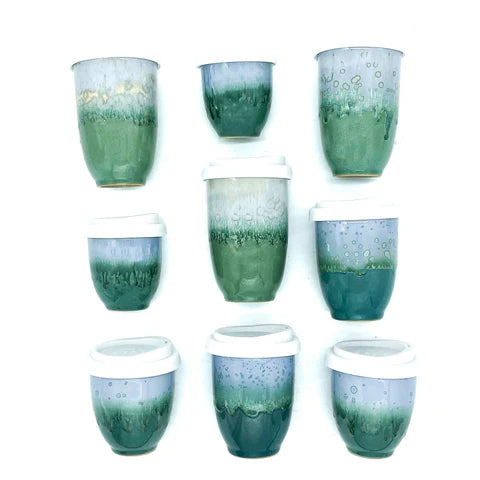 Pottery for the Planet Travel Cup - Ocean Jasper