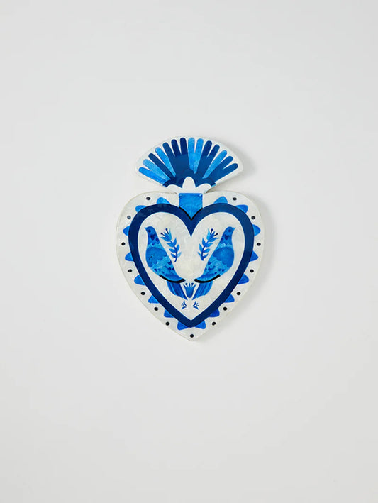 Jones & Co Pajaro Blue Heart
