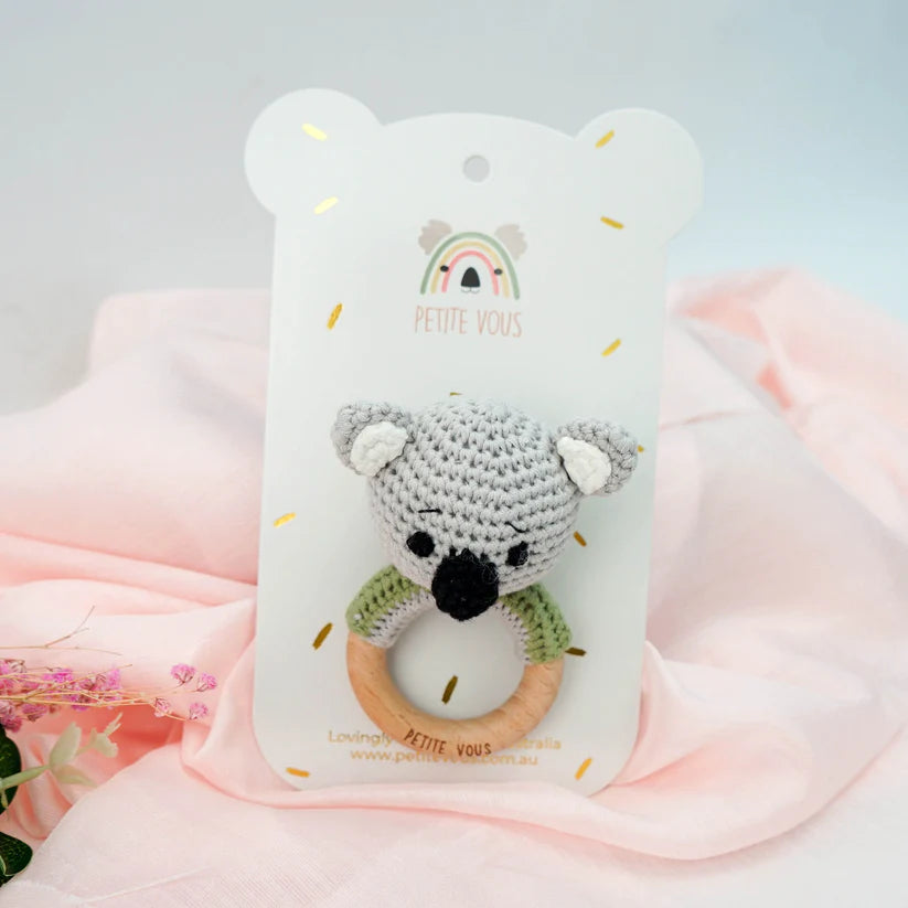 Petite Vous Crochet Ring Rattle - Cute designs