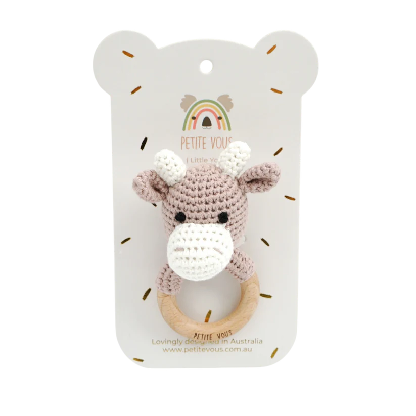 Petite Vous Crochet Ring Rattle - Cute designs