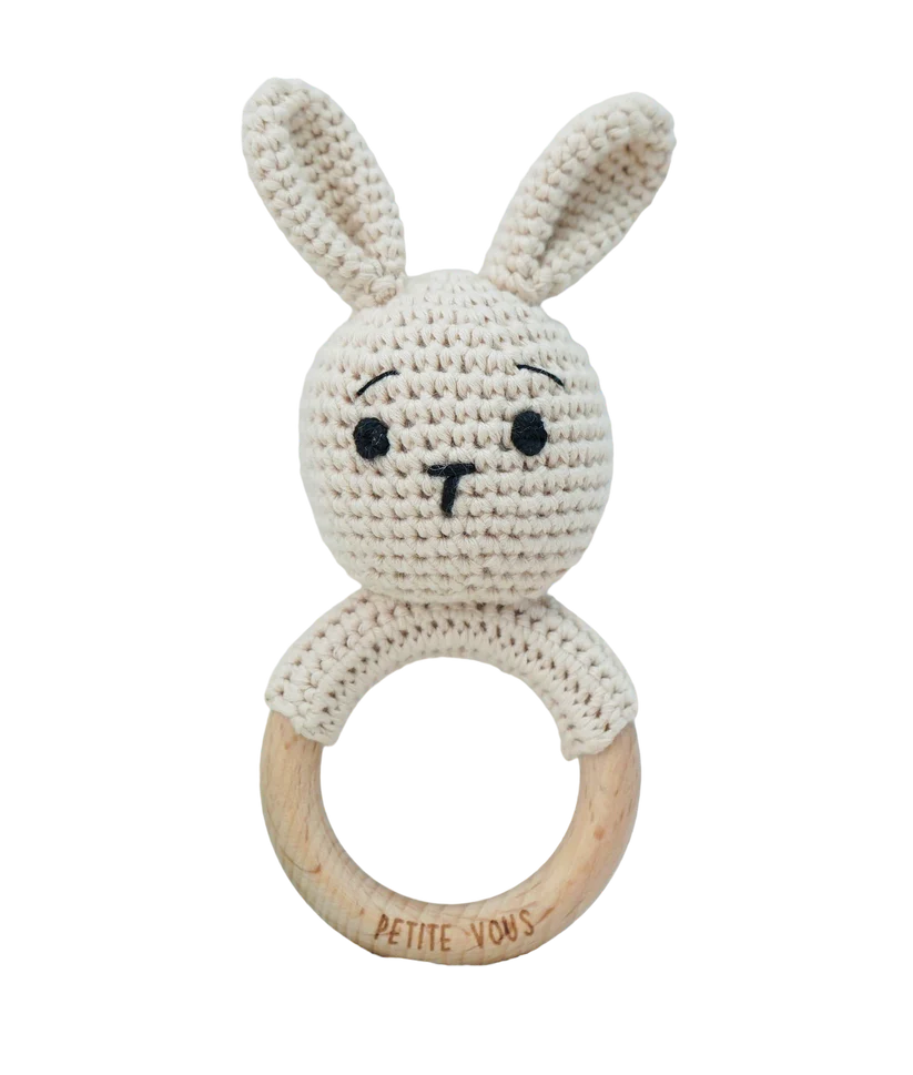 Petite Vous Crochet Ring Rattle - Cute designs