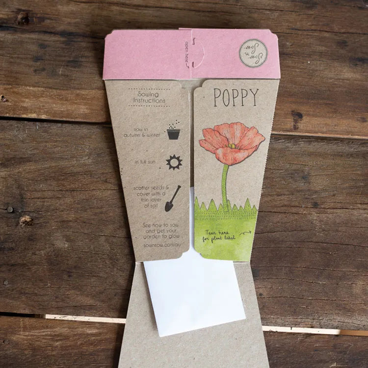 Sow 'n Sow Gift of Seeds - Poppy