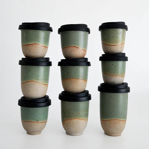 Pottery for the Planet Travel Cup - Forest Moss