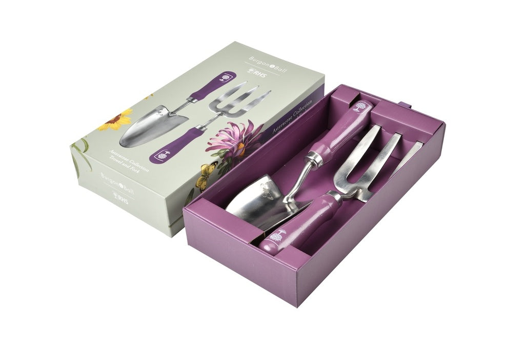 Burgon & Ball Trowel and Fork Gift Boxed Set - Asteraceae