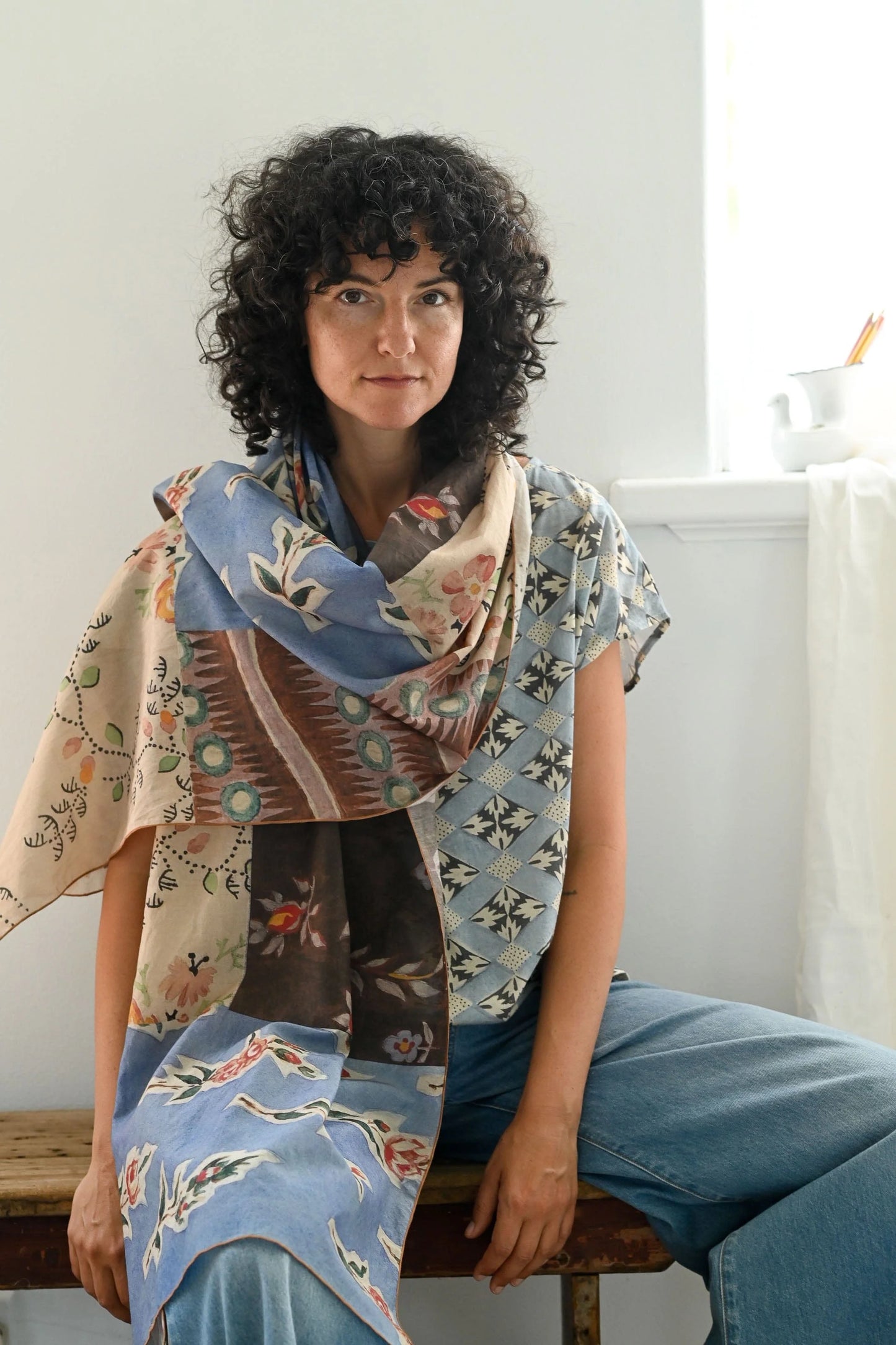 Lazybones Silk & Cotton Scarves