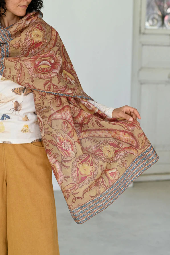 Lazybones Silk & Cotton Scarves