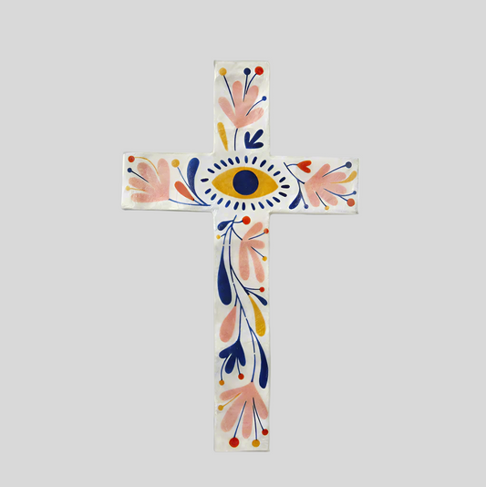 Jones & Co Tulum Large Cross - Multi Eye