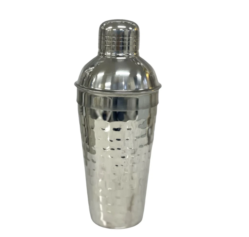 Cocktail Shaker, stainless steel hammered