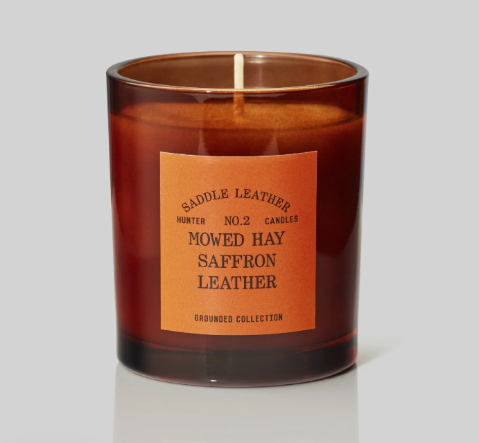 Hunter Candle Grounded Collection #2 Saddle Leather