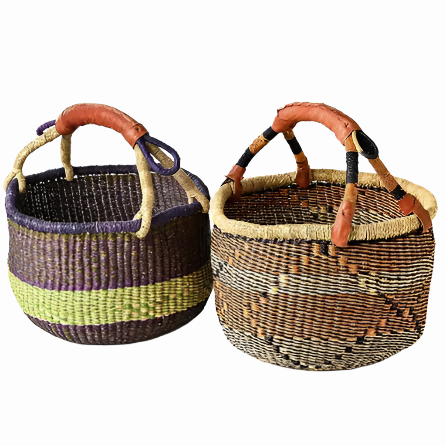 African Queen Round Basket - Medium - 2 Styles