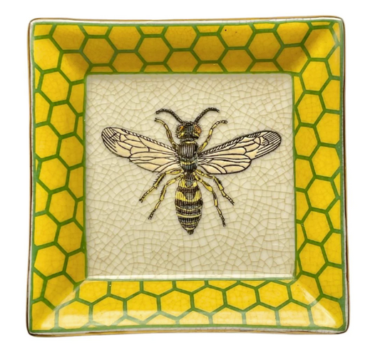 Jardiner Abeille Wall Plate - Yellow