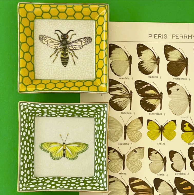 Jardiner Abeille Wall Plate - Yellow