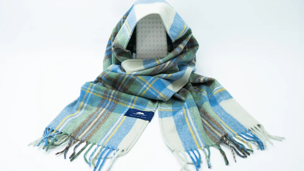 Recycled Wool  Tartan Scarves by Stone Hill View - 8 Tartans