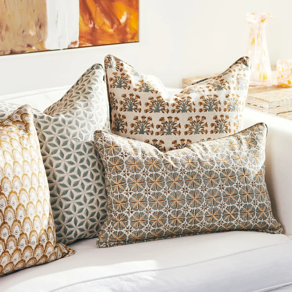 Walter G Linen Cushion - Assam Egypt