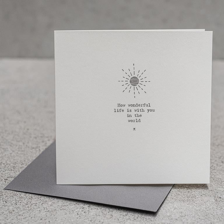 Square Greeting Card - 4 messages