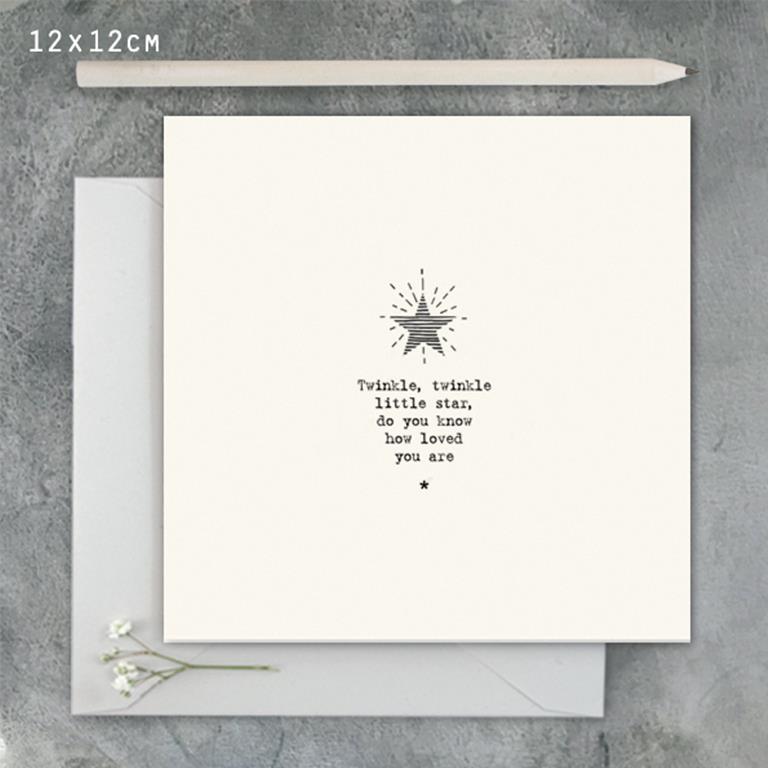 Square Greeting Card - 4 messages