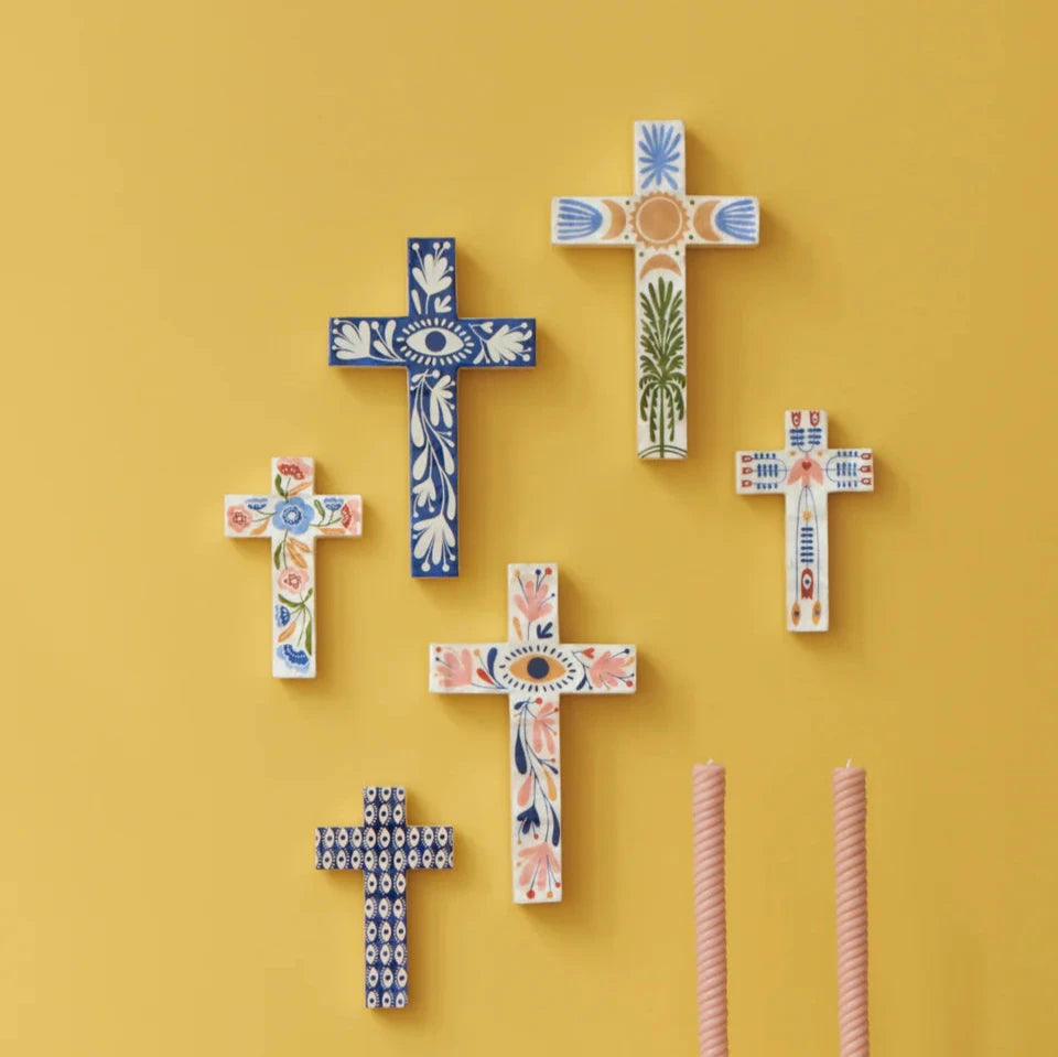 Jones & Co Tulum Small Cross - Multi Bird