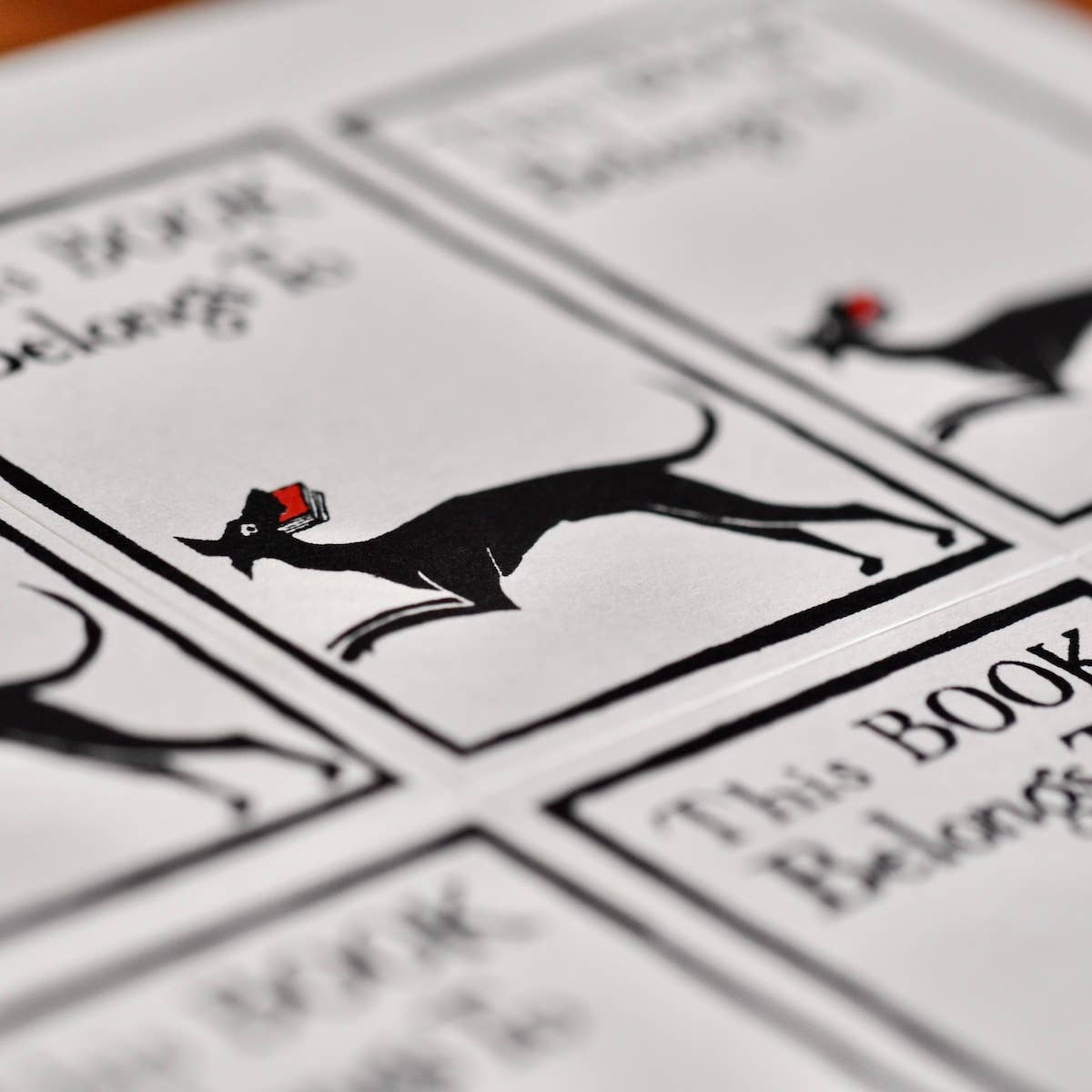 Twelve Bookplates Dog