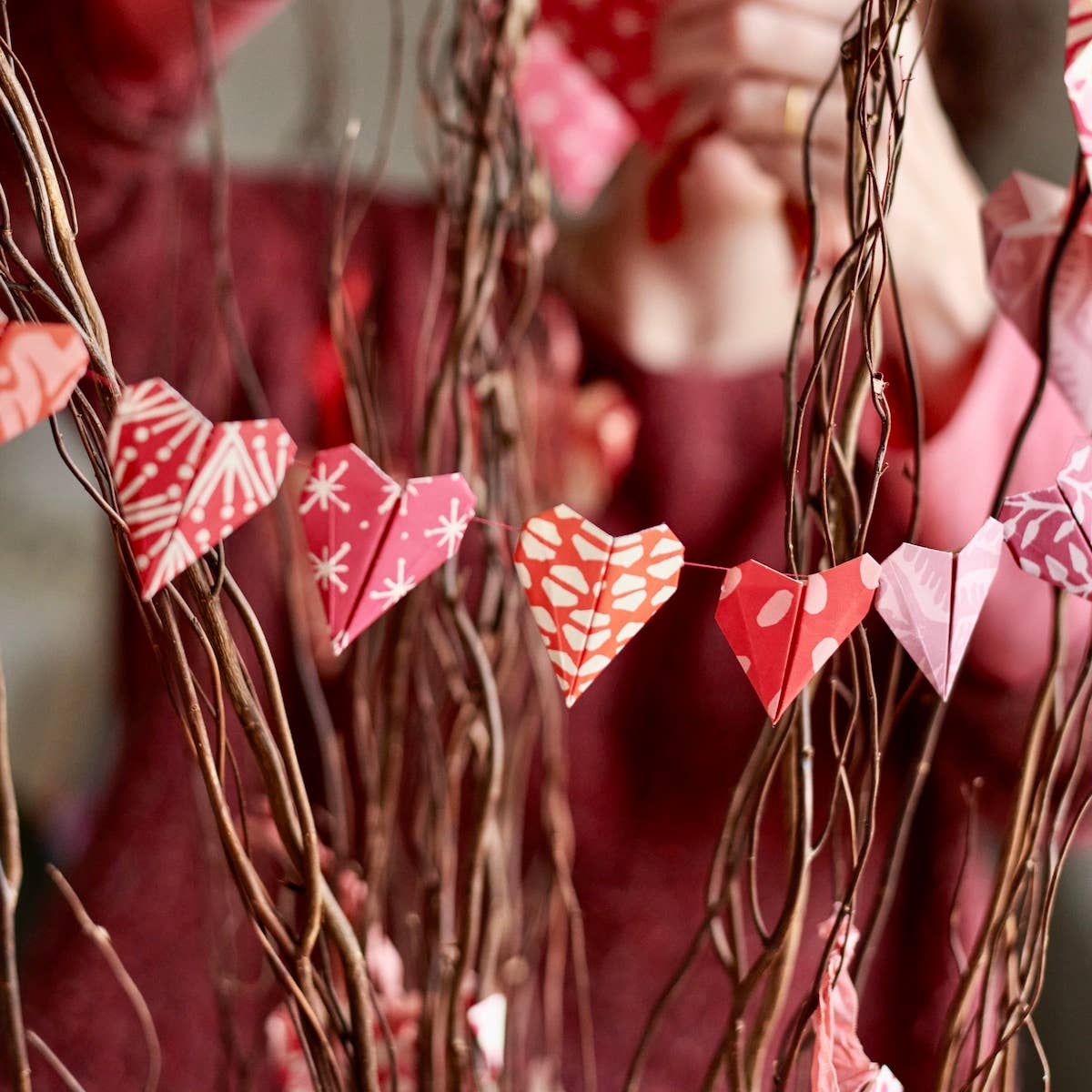 Origami Heart Bunting Kit