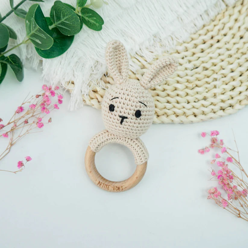 Petite Vous Crochet Ring Rattle - Cute designs