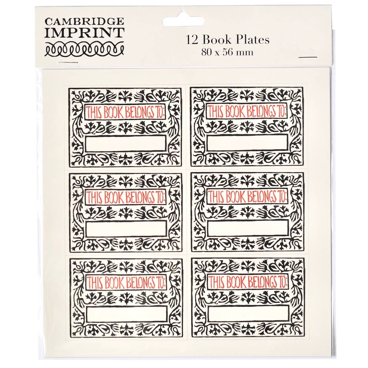 Twelve Bookplates Arabesque Border