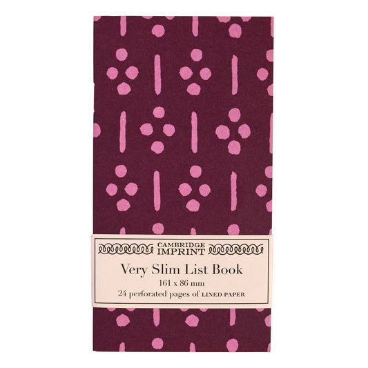 Very Slim List Book Ugizawa Damson