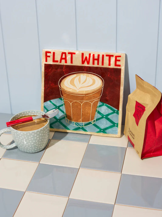 Jones & Co Barista Wall Art - Flat white