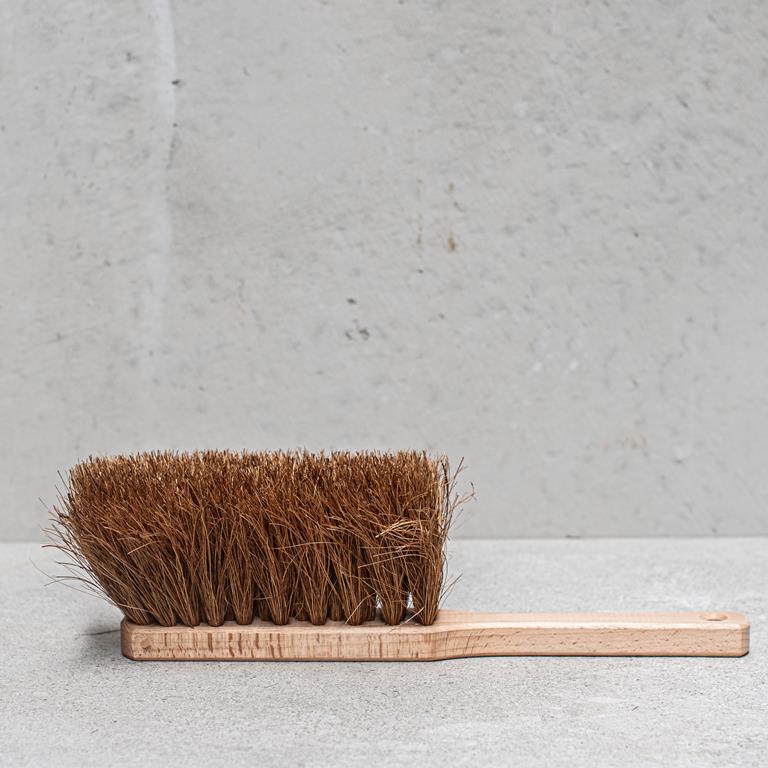 Galvanised Dustpan & Coco Fibre Hearth Brush fireplace set