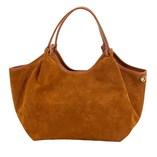 Maison Fanli Hector Suede Leather Bag - large