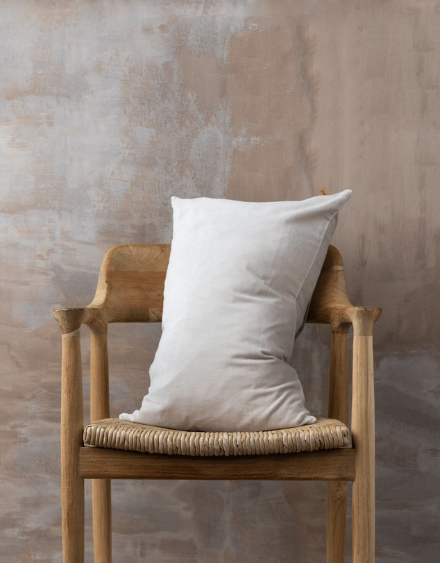 Velvet Lumbar Cushion - Clay