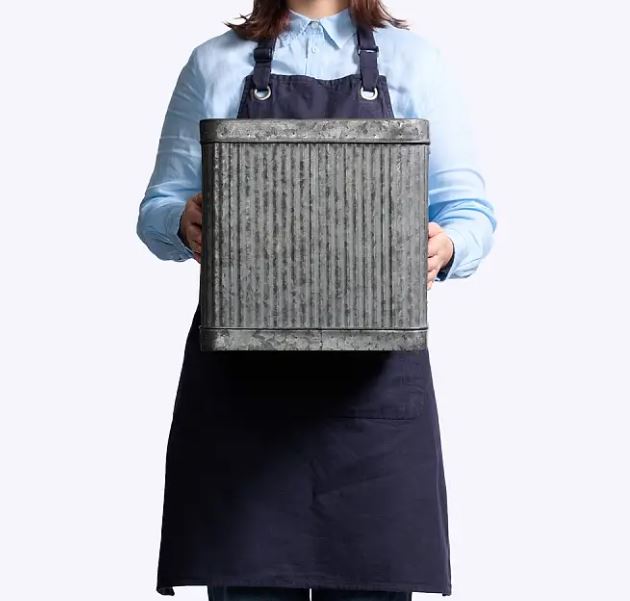 Lowe Square Tin Planter - 3 sizes