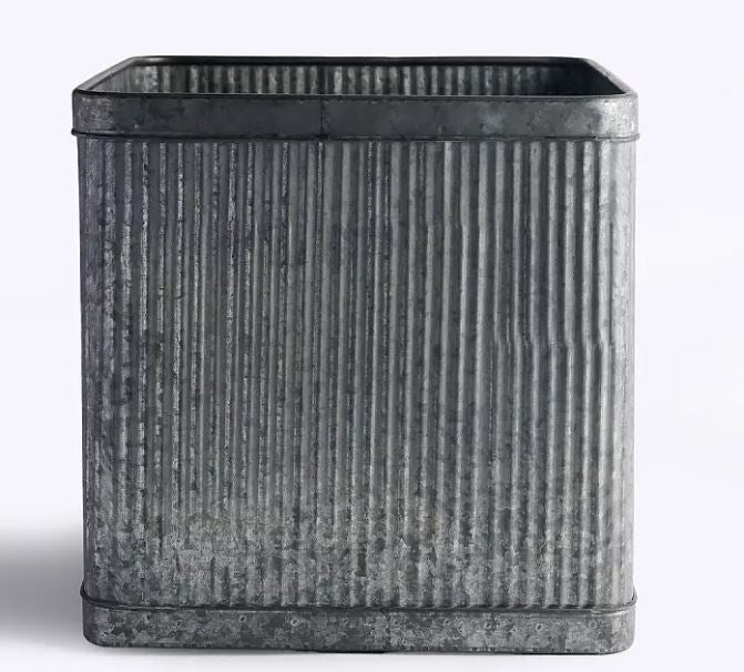 Lowe Square Tin Planter - 3 sizes