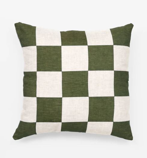 Check Linen Cushion - 40 X 40 cms 2 colours