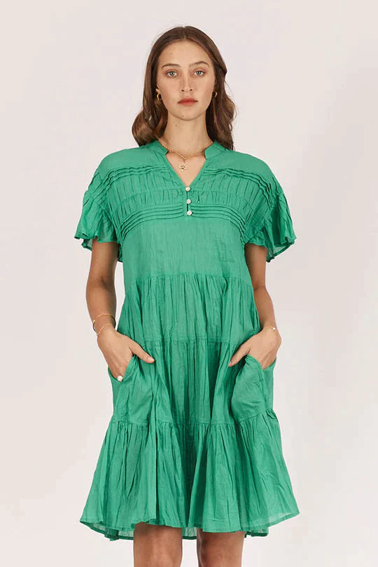 Rubyyaya Abigail Dress - Emerald