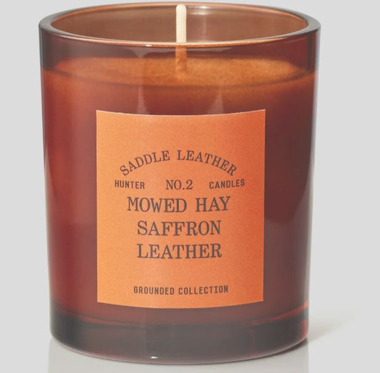 Hunter Candle Grounded Collection #2 Saddle Leather