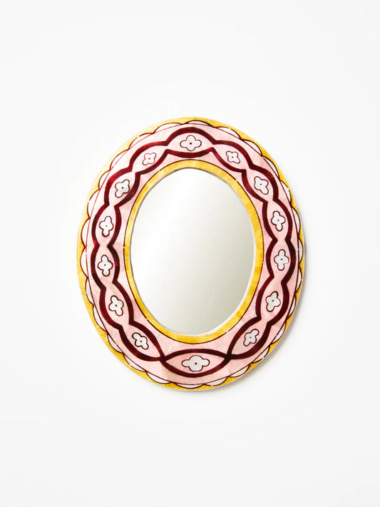 Jones & Co Samira Pink Waves Mirror