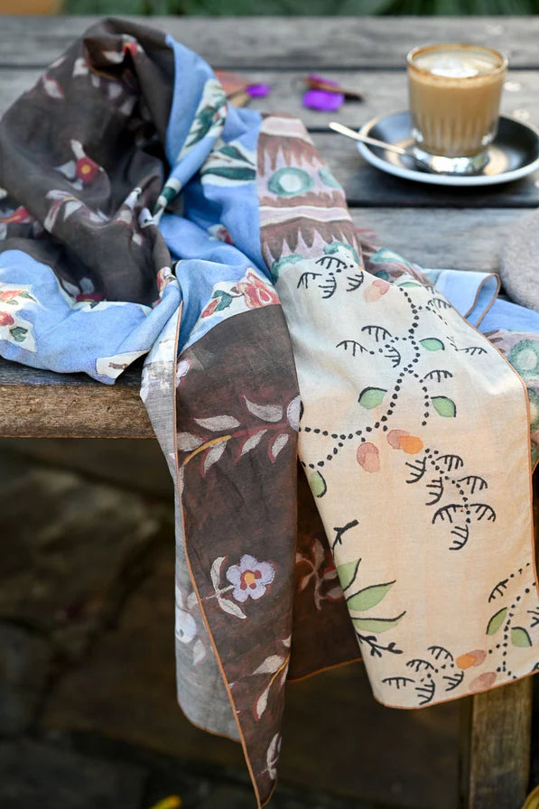 Lazybones Silk & Cotton Scarves