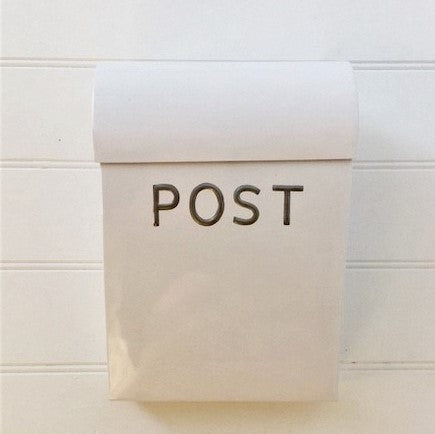 Lockable Post Box - White