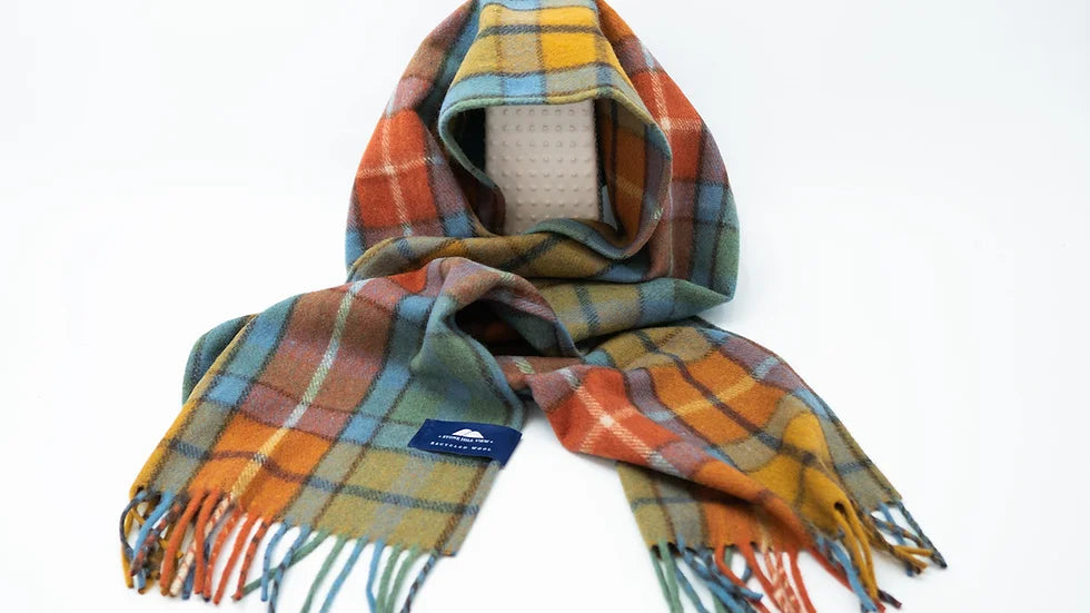 Recycled Wool  Tartan Scarves by Stone Hill View - 8 Tartans