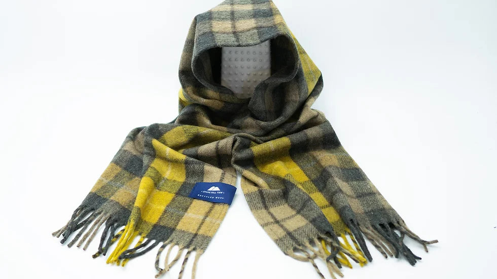 Recycled Wool  Tartan Scarves by Stone Hill View - 8 Tartans